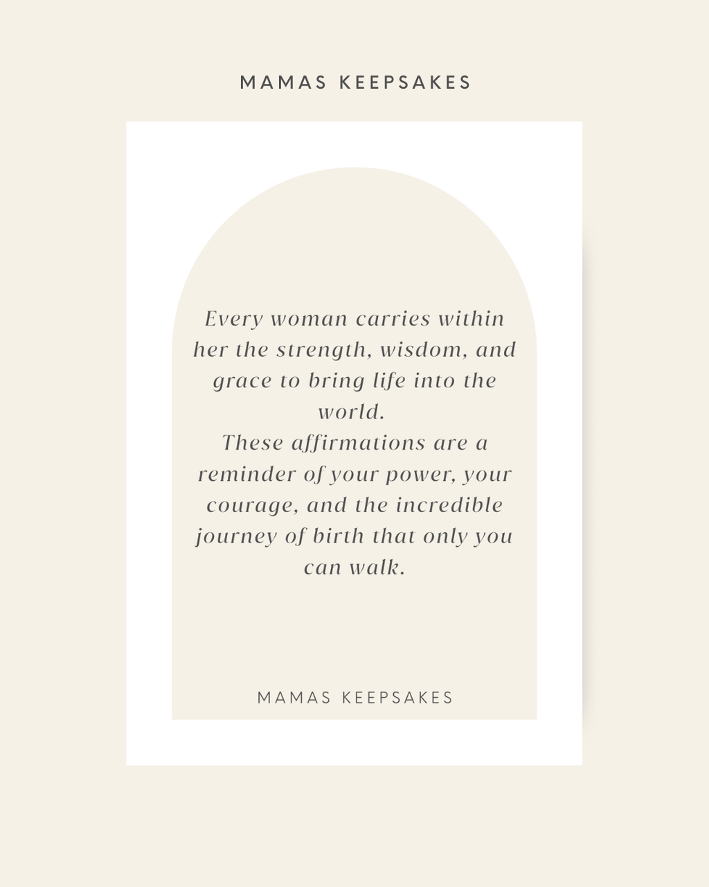 Birth Affirmation Card Pack