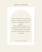 Birth Affirmation Card Pack