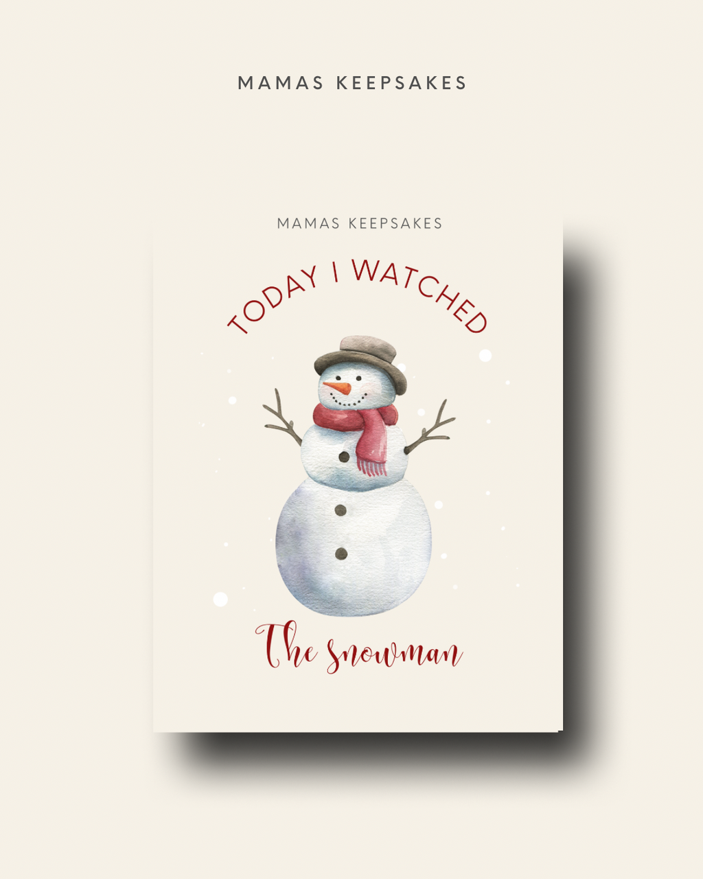 Christmas Milestone Cards