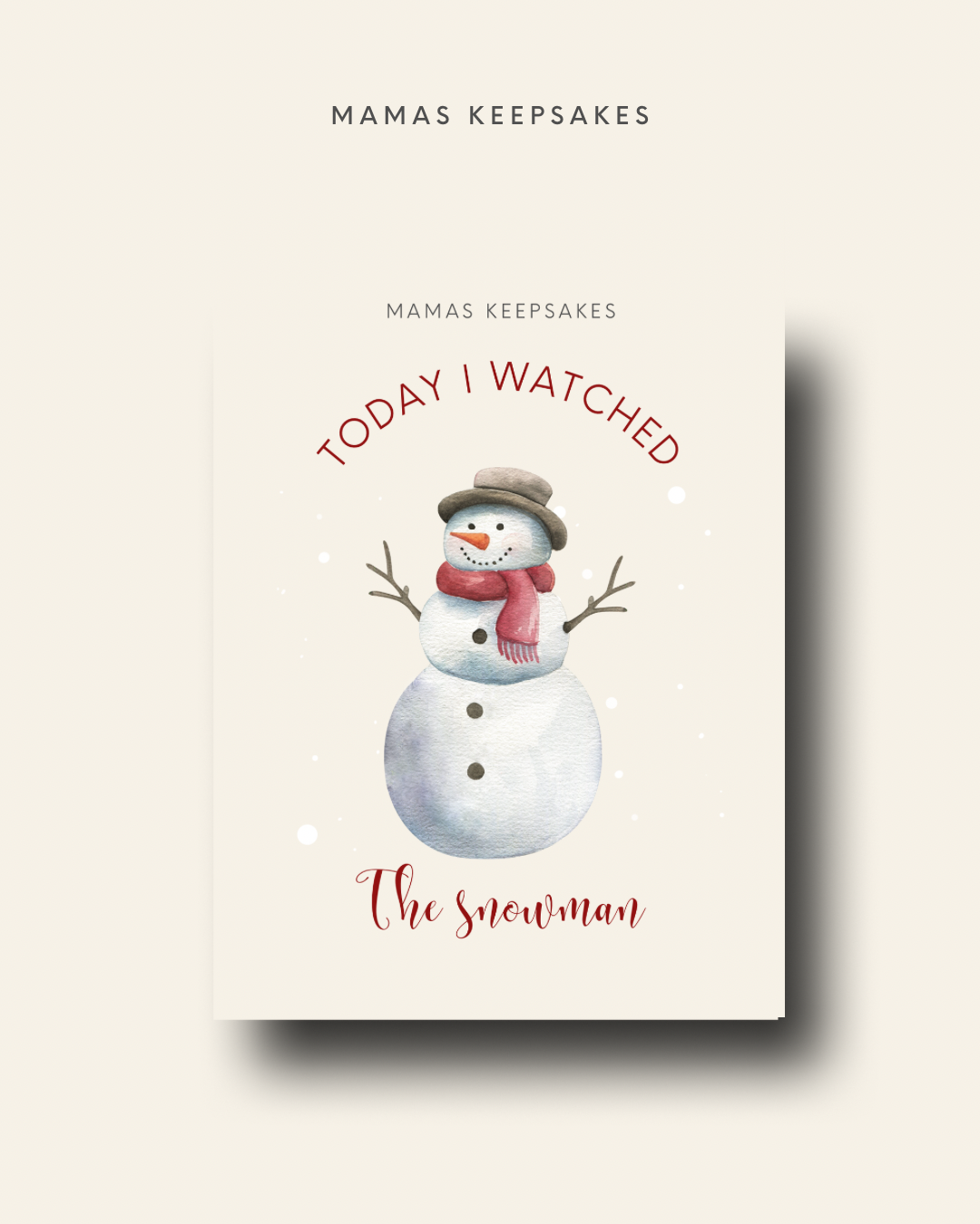 Christmas Milestone Cards