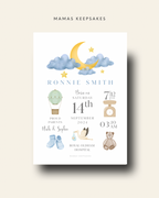 New Baby Personalised A4 Print