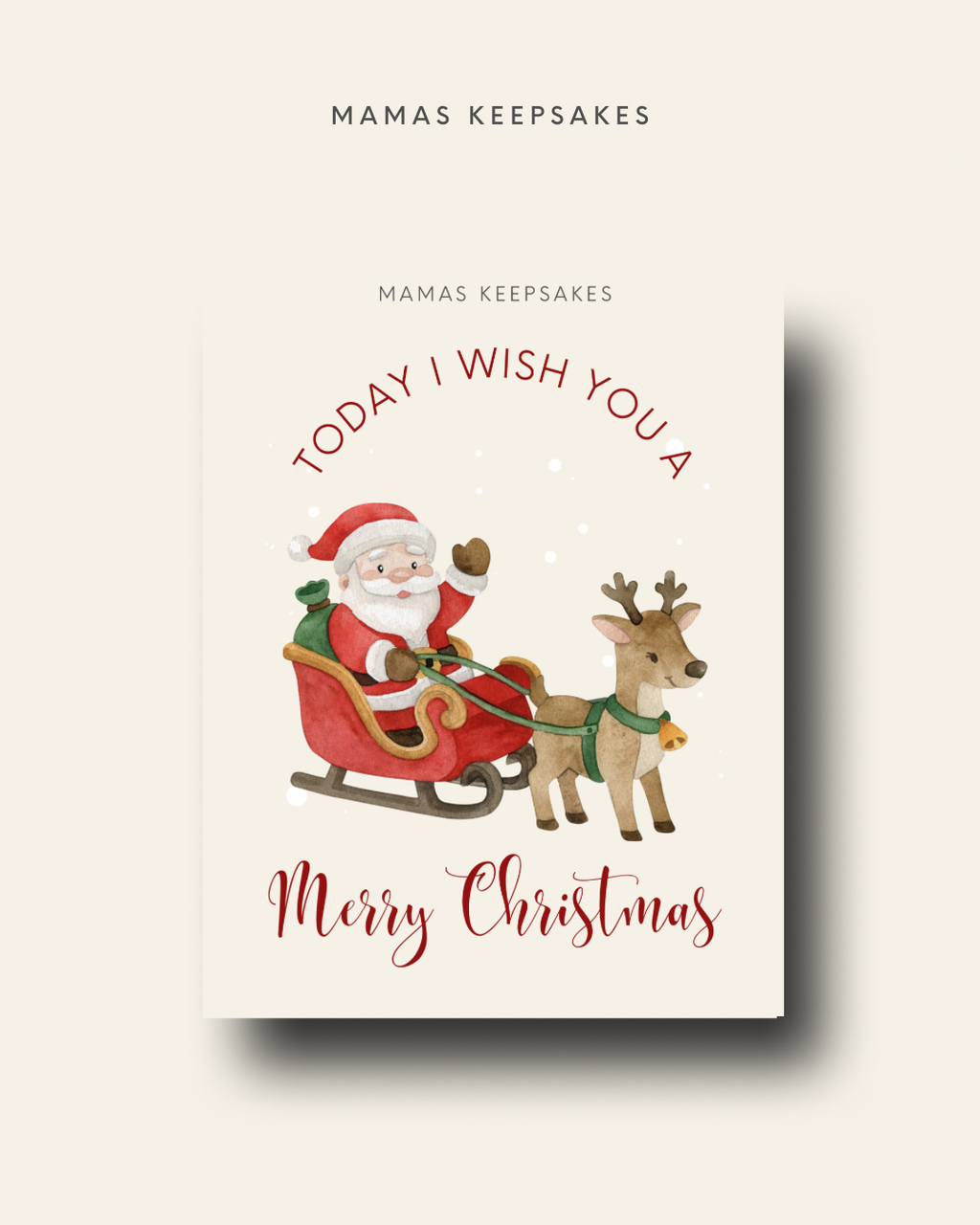 Christmas Milestone Cards