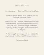 Christmas Milestone Cards