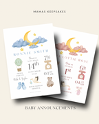 New Baby Personalised A4 Print